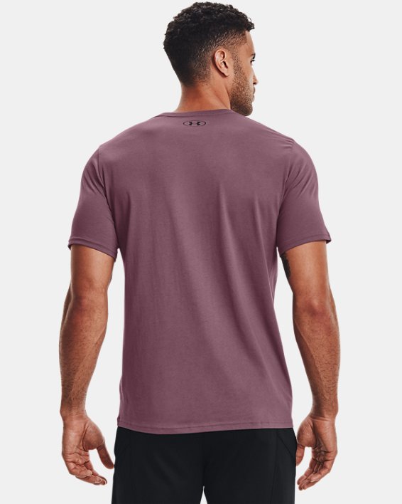 Men's UA Sportstyle Logo Short Sleeve, Purple, pdpMainDesktop image number 1